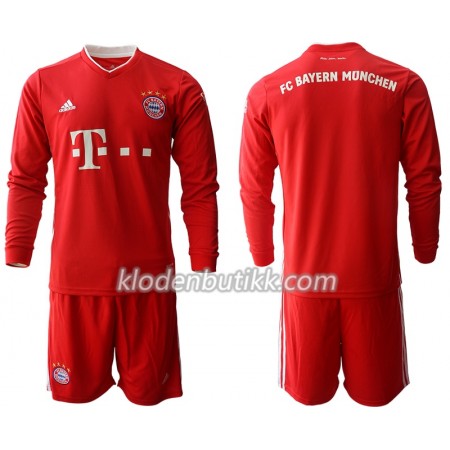 FC Bayern München Barn Hjemmedraktsett 2020-2021 Langermet (+ Korte bukser)